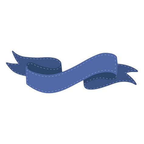 Design PNG E SVG De Traço De Cor Azul Da Fita Para Camisetas