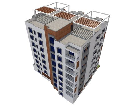 Apartment Building 15 3d Model By Virtual3d