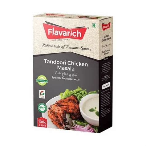 100 Gm Tandoori Chicken Masala Box At Rs 0 95 Piece Mono Cartons In Patna Id 22445436912