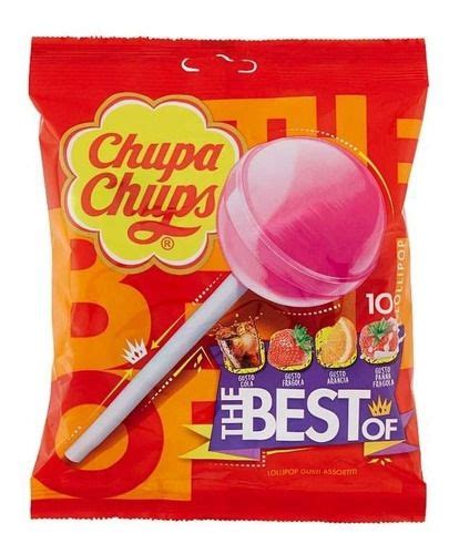 Chupa Chups Pirulito Corante Natural Pote 10 Peças R 38 96 em