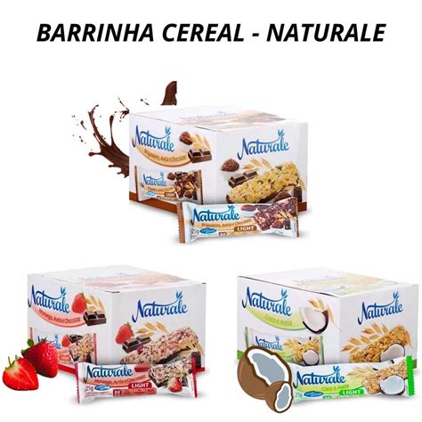 Barrinha De Cereal Natural - Barra De Cereais Light Naturale Sabores Caixa 24 Unid 25g | Shopee Brasil