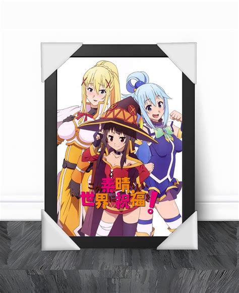 Quadro Decorativo A4 Anime Konosuba Elo7 Produtos Especiais