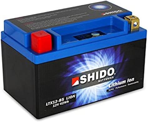 Amazon Fr Shido Ltx Bs Lion S Batterie Moto Lithium Ion