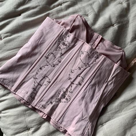 Stunning Y2k Corset With Hook And Eye Fastening And Depop
