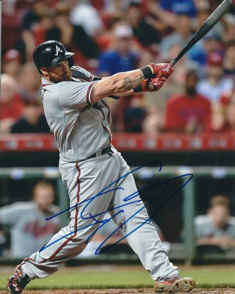 AUTOGRAPHED JONNY GOMES 8X10 Atlanta Braves Photo Main Line Autographs