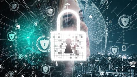 Ciberseguridad Y Protección De Datos Digitales Conceptual Foto Premium