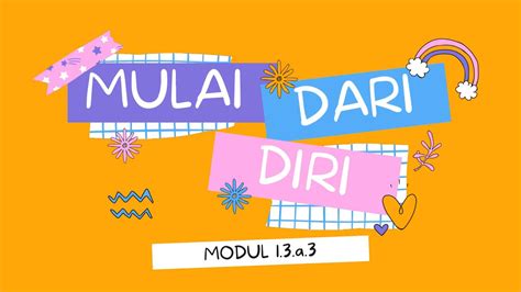 Mulai Dari Diri Modul 1 3 A 3 GURU PENGGERAK YouTube