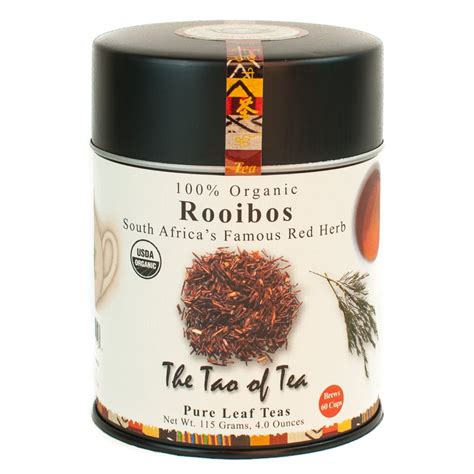 The Tao Of Tea Organic Rooibos Herbal Tea Loose Leaf Tea 4 Oz Tin