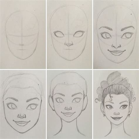 Drawing Tutorial Female Face Drawing Drawing Tutorial Face Portrait