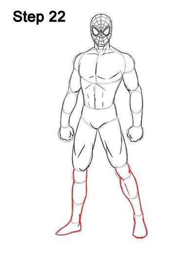 How To Draw Spider Man Full Body Artofit