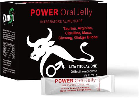 Integratore Oral Jelly Gelatina Con Maca Taurina Arginina Ginsegn