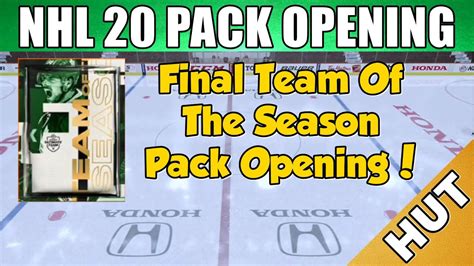 Final Team Of The Season Pack Opening NHL 20 HUT Hockey Ultimate