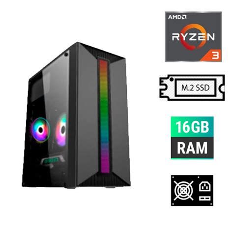 desktop amd ryzen   gb ssd  gb ram  teycos sistemas