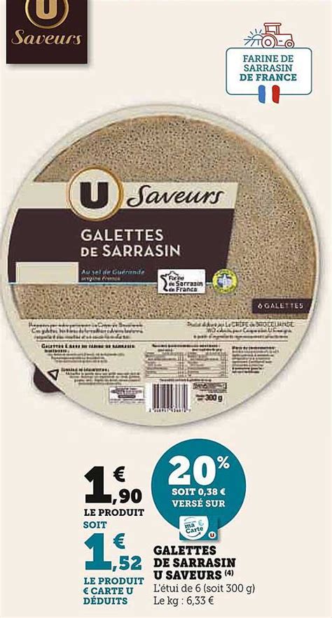 Promo Galettes De Sarrasin U Saveurs Chez U Express ICatalogue Fr