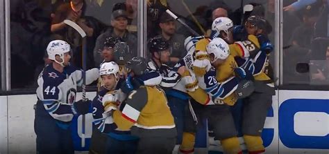 Watch Winnipeg Jets Game Against Vegas Golden Knights Sees Huge Brawl