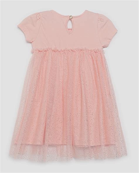 Riachuelo Vestido Infantil Tule Brilho A Rosa Pool By