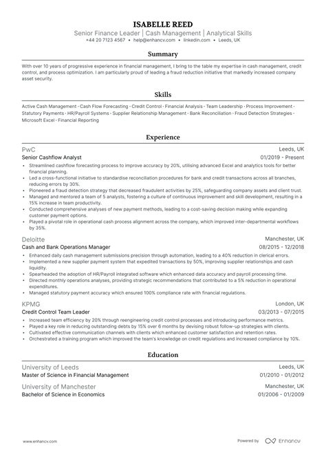 Bank Manager Cv Examples And Guide For 2025