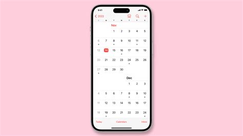 Calendar app iphone