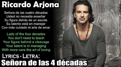 Ricardo Arjona Señora de las 4 décadas Lyrics Spanish English