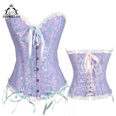 Topmelon Steampunk Corset Bustier Gothic Corset Women Corselet Sexy