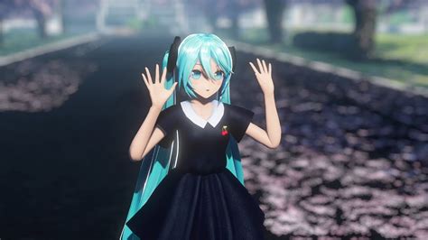 【mmd】sayonara Souvenir さよならスーヴェニア 【yyb Black Dress Miku】 Youtube