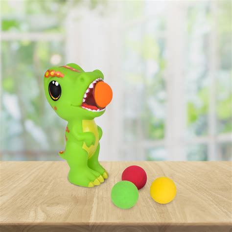 Toymendous Dinosaur Ball Popper With 4 Foam Balls Unisex Ages 3