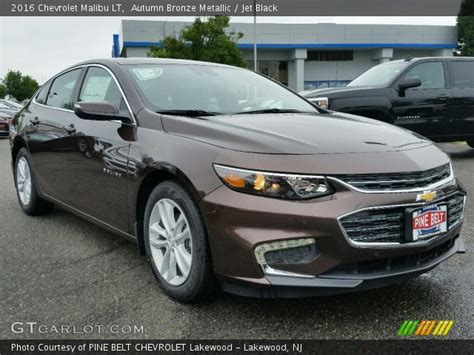 Autumn Bronze Metallic 2016 Chevrolet Malibu Lt Jet Black Interior