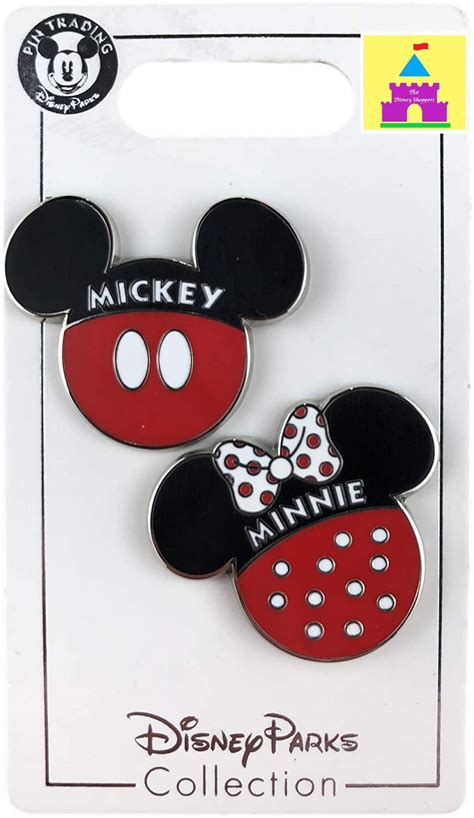 Disney Pin Mickey And Minnie Icons 2 Pin Set The Disney Shoppers