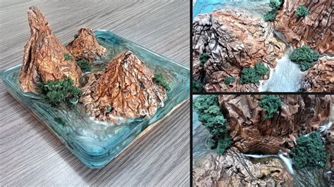 How To Make Grand Canyon Diorama Diy Diorama Resin Art Youtube