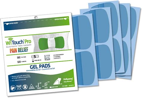 Tens Unit Replacement Gel Pads Witouch Pro And Aleve Direct Therapy Tens