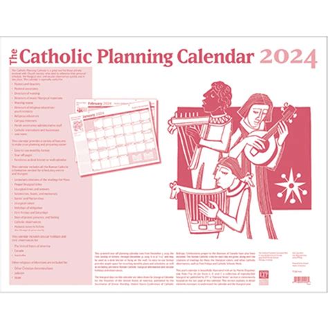 Catholic Calendar 2024 January Timi Adelind