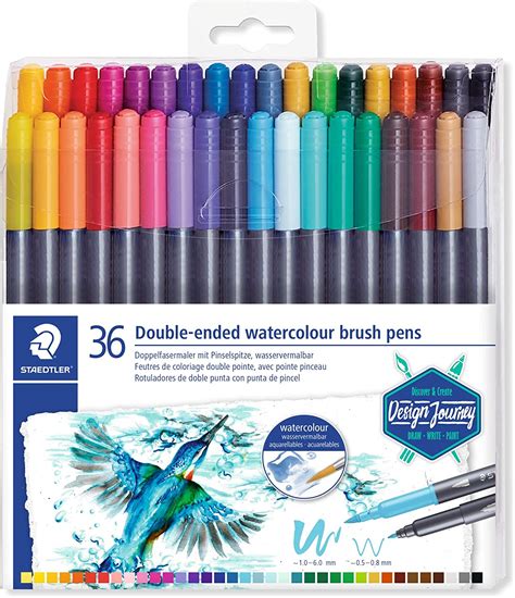 Staedtler Rotuladores Acuarelables De Doble Punta Pincel Y Fina X