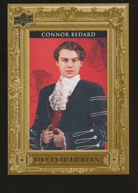 Upper Deck Series Connor Bedard Recrue Ud Portraits Sp Rc