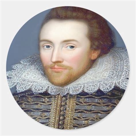 Shakespeare Classic Round Sticker Zazzle