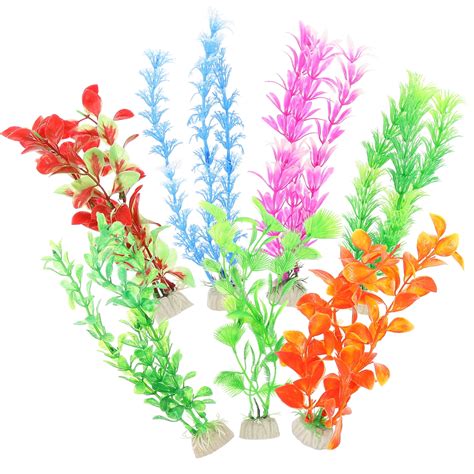 Decorative Aquarium Plant Aquatic Adornment Plants Pcs Ornament Faux