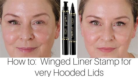 Winged Liner Stamp For Hooded Lids Making Adjustments To Use Wing