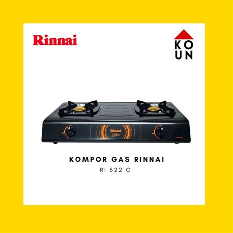 Jual KOMPOR GAS RINNAI RI 522C RI522C RI 522 C RI 522 C RI0522C