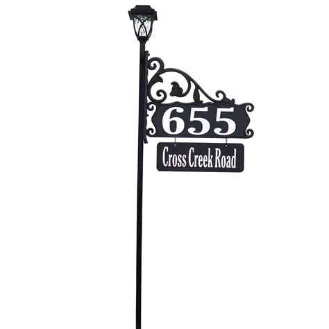 Address America Usa Handcrafted Double Sided Reflective Boardwalk Lawn Address Sign With Name