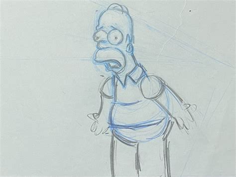 The Simpsons Original Drawing Of Homer Simpson Catawiki