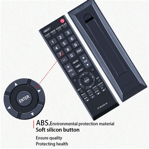 CT RC1US 18 Remote Control For Toshiba TV 32L310U20 49L510U18 55L510U18