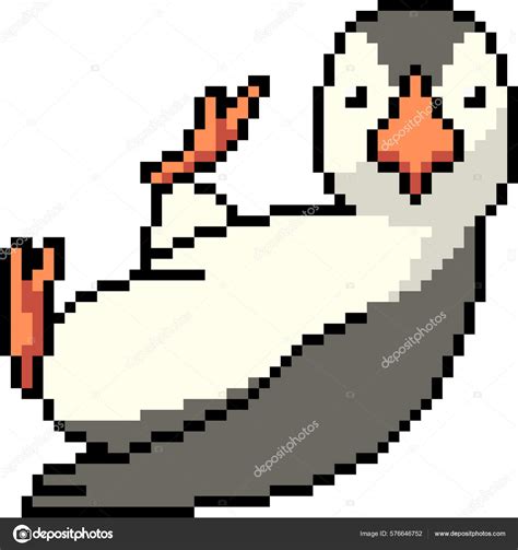 Vector Pixel Art Penguin Isolated Stock Vector By ©non157 576646752