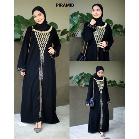 Jual BORDIR PIRAMID ABAYA BY TATAA HOUSE Shopee Indonesia