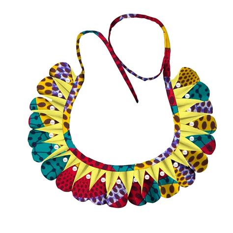 Triangle Ankara Fabric Necklace Vanity Glam