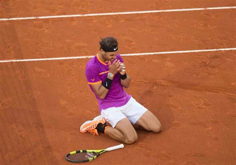 Atp马德里大师赛纳达尔夺五冠王 纳达尔跪地体育央视网