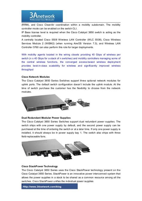 Cisco catalyst 3850 series switches datasheet