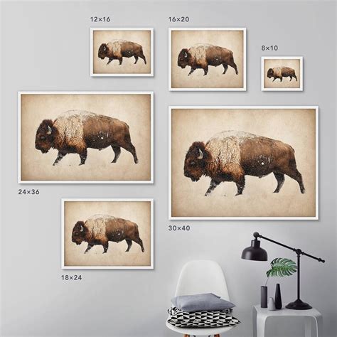 Bison Wall Art Buffalo Print Bison Photography Bison Photo - Etsy