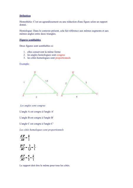 Triangles Semblables