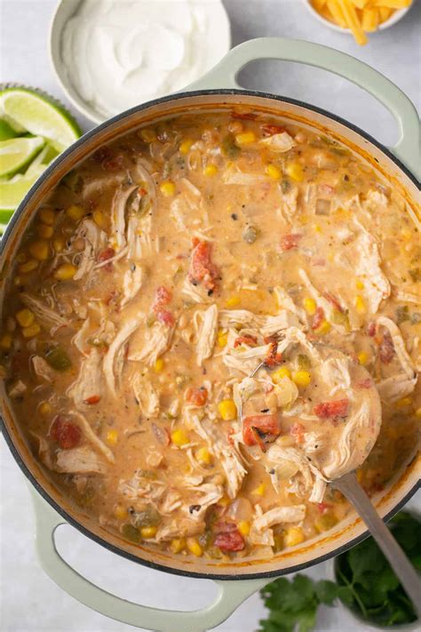 Easy White Chicken Chili Recipe Stovetop Or Crockpot Erin Lives Whole