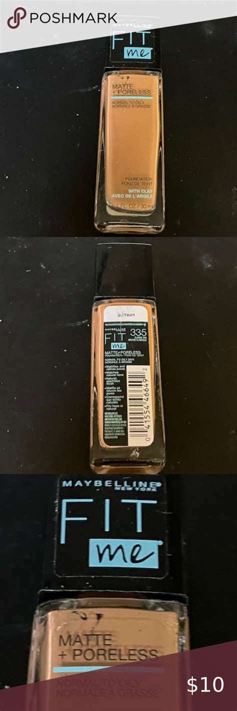 Maybelline Fit Me Matteporeless Liquid Foundation 1 Oz 335 Classic Tan C24 Maybelline