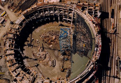 This is what the SkyDome looked like when it was under construction